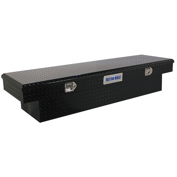 70IN CROSSOVER SINGLE LID TRUCK TOOL BOX, BLACK
